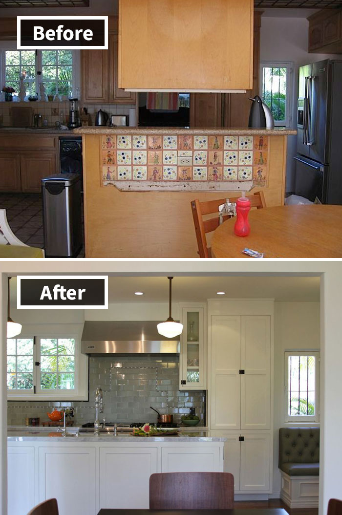 A Kitchen Stuck In The '70s Gets A Facelift