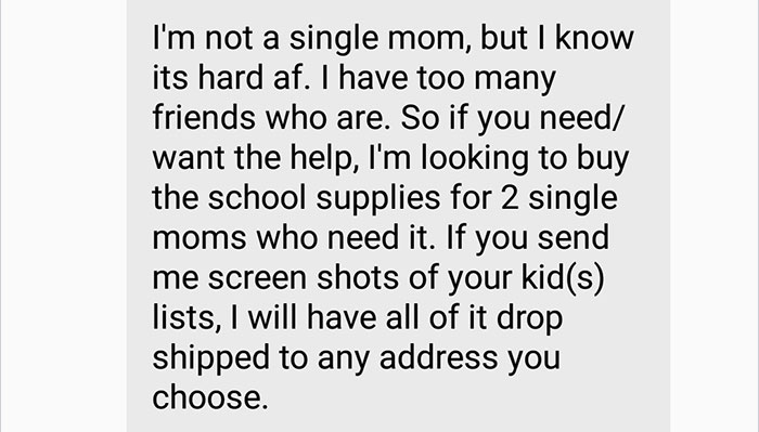Struggling Single Mom Gets A Message From A Complete Stranger, And Things Escalate Quickly Struggling Single Mom Gets A Message From A Complete Stranger, And Things Escalate Quickly