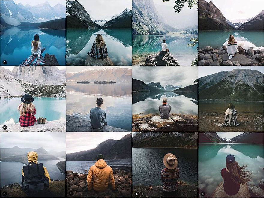 Person Sitting Alone In Front Of A Lake