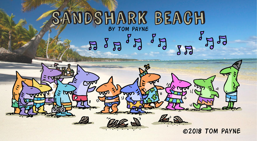Every Week Is Shark Week At Sandshark Beach.
