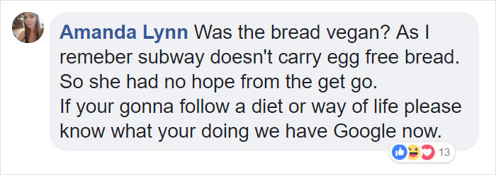The Way This Vegan Reacted To A Subway Worker Telling Her That Mayonnaise Is Not Vegan Is Going Viral