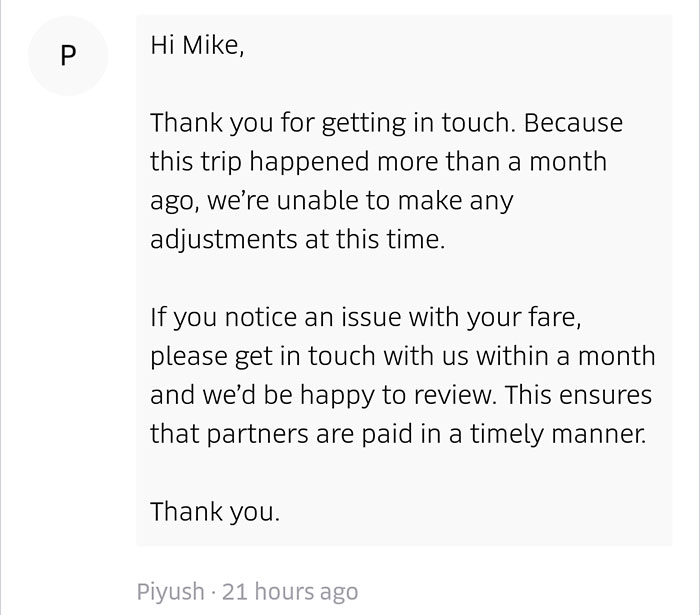 Uber User Accuses Uber Of Scamming Him Out Of $157, Shares Their Terrible Reply Online