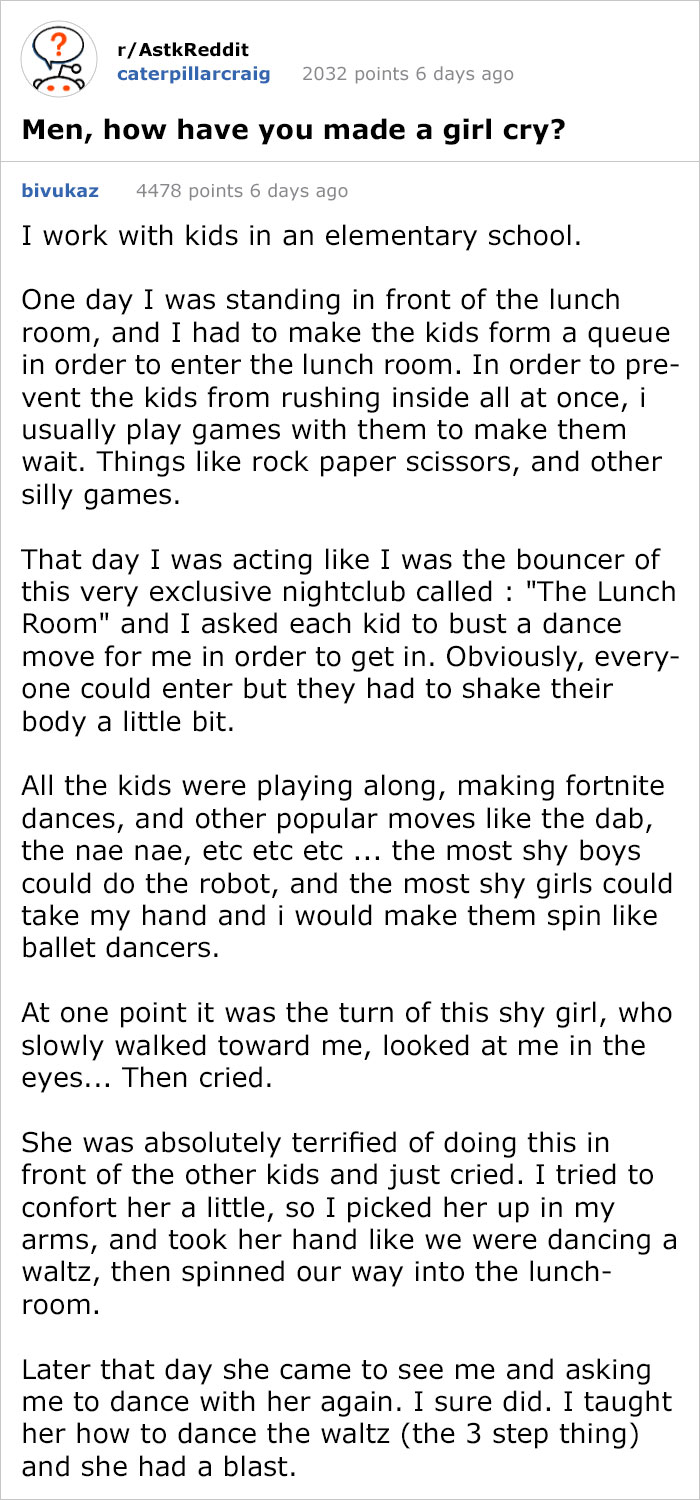 Men, How Have You Made A Girl Cry?