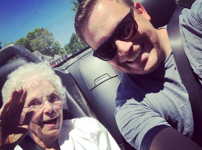 Sitting In My Car In Front Of The Post Office Waiting 10 Minutes Because They're Closed For Another 10 Minutes Because They're Closed For Lunch. This Woman Tried To Go In, And I Let Her Know They Were Closed For Another 10 Minutes. She Started Chatting, And I Jokingly Said "Hop In, Let's Go For A Spin To Kill 10 Minute Wait." She Did, Friends, Meet Beverly