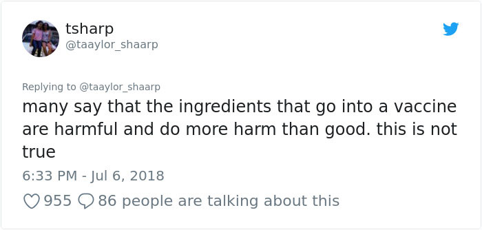 Girl Goes Viral On Twitter For Delivering All The Real Facts About Vaccines And People Can't Thank Her Enough Girl Goes Viral On Twitter For Delivering All The Real Facts About Vaccines And People Can't Thank Her Enough