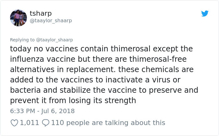 Girl Goes Viral On Twitter For Delivering All The Real Facts About Vaccines And People Can't Thank Her Enough Girl Goes Viral On Twitter For Delivering All The Real Facts About Vaccines And People Can't Thank Her Enough