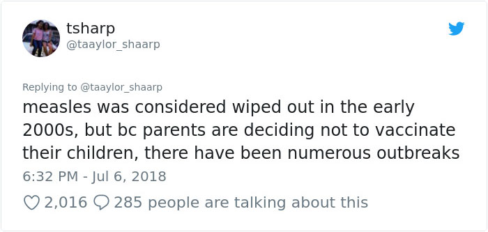 Girl Goes Viral On Twitter For Delivering All The Real Facts About Vaccines And People Can't Thank Her Enough Girl Goes Viral On Twitter For Delivering All The Real Facts About Vaccines And People Can't Thank Her Enough