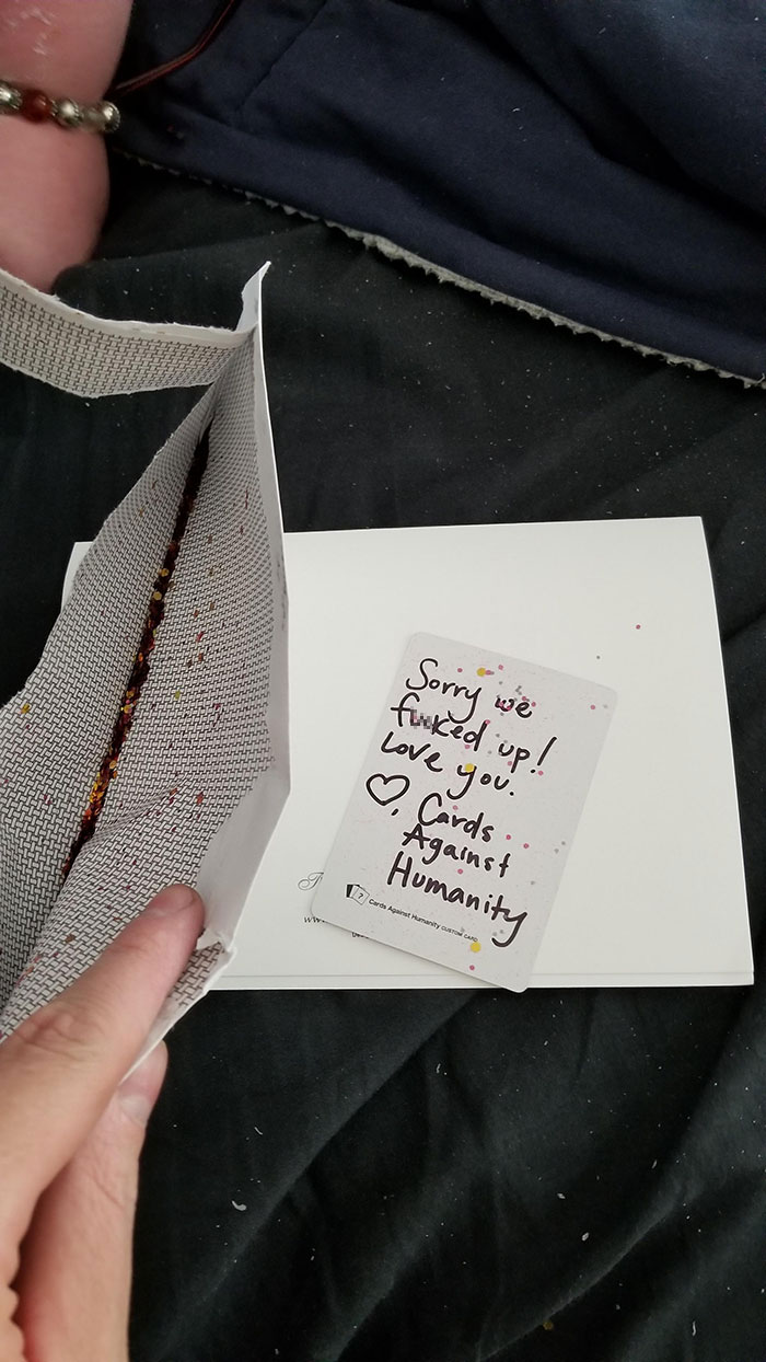 "Be Careful What You Wish For": The Way Cards Against Humanity Responded To This Girl's Complaint Is Hilarious "Be Careful What You Wish For": The Way Cards Against Humanity Responded To This Girl's Complaint Is Hilarious