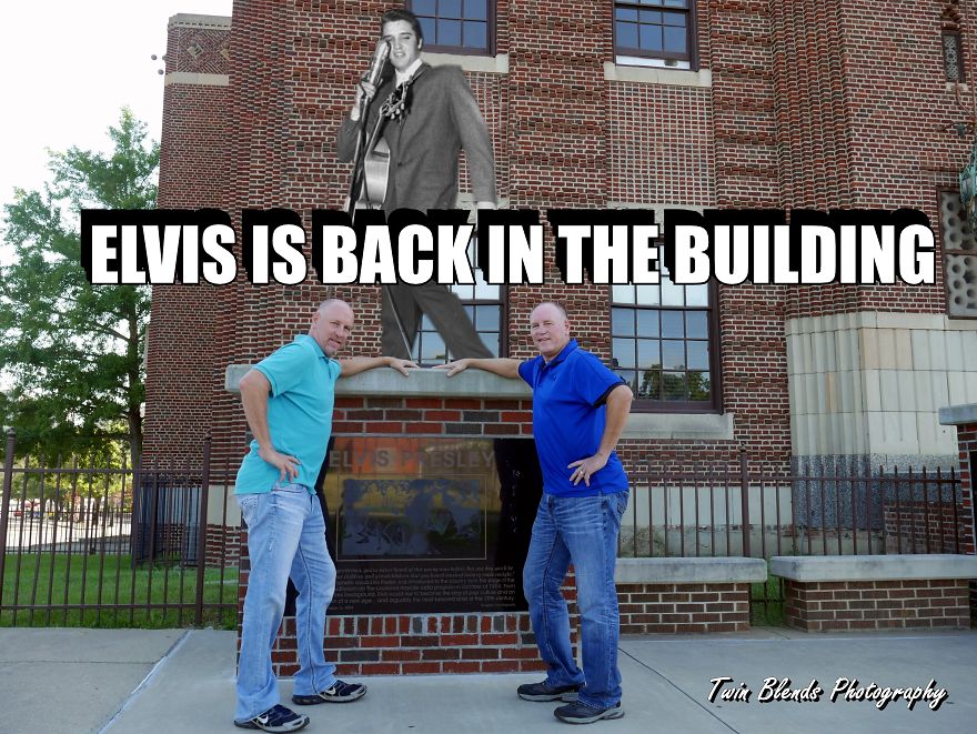Photographers Blend The Past With The Present By Bringing Elvis Presley Back To The Spot Where He Started