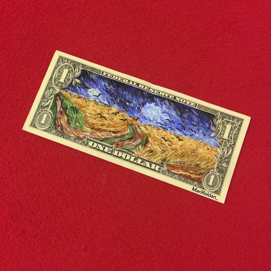 Mari Roldán The Young Artist Who Paints On Money