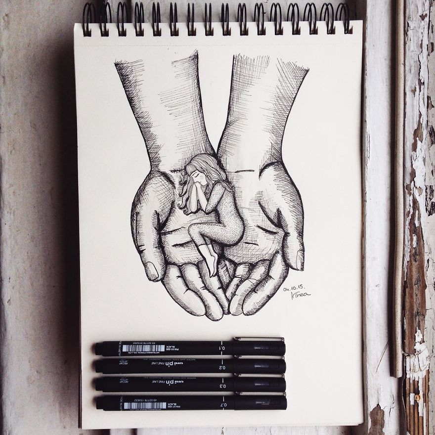 I Started With This Style Of Drawing Almost 3 Years Ago And Here Is My Progress