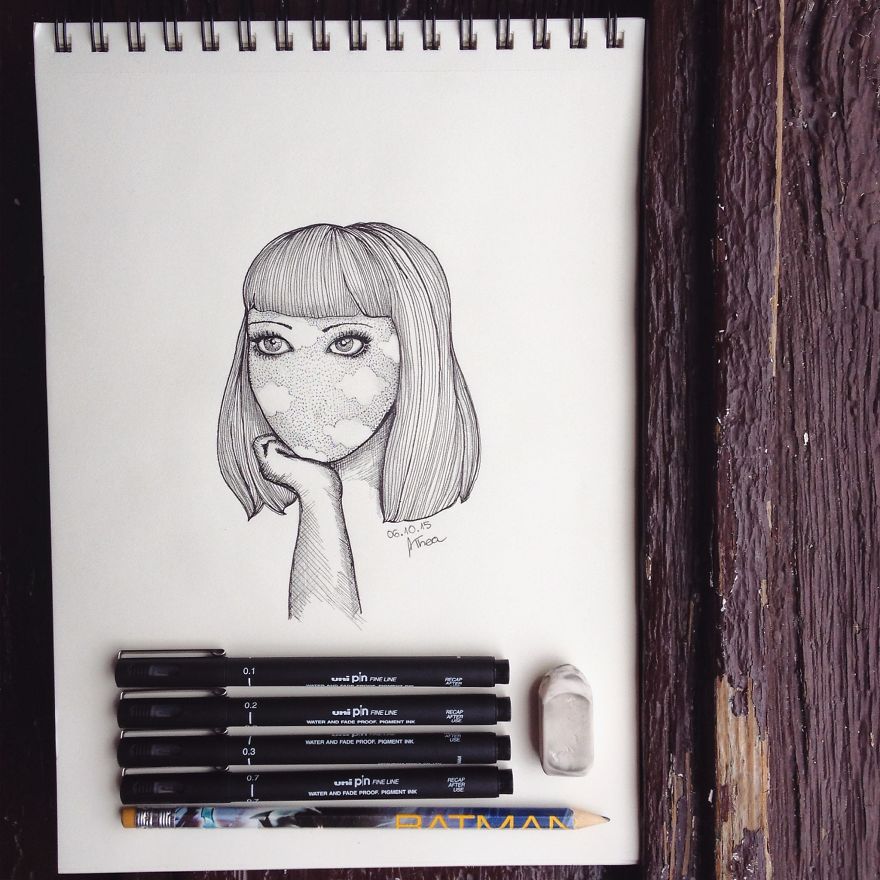 I Started With This Style Of Drawing Almost 3 Years Ago And Here Is My Progress