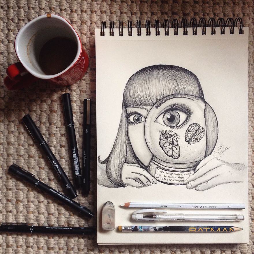 I Started With This Style Of Drawing Almost 3 Years Ago And Here Is My Progress