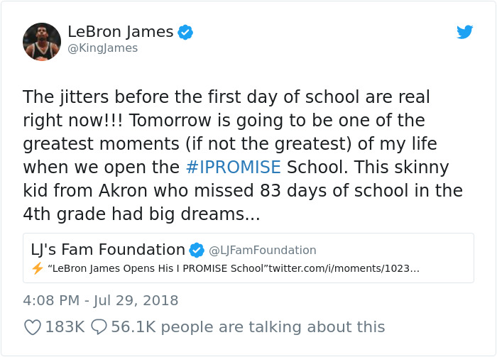 LeBron James Opened A Public School With Free Meals, Bikes, College Tuitions, And It Can Cost Him Over $100 Million LeBron James Opened A Public School With Free Meals, Bikes, College Tuitions, And It Can Cost Him Over $100 Million