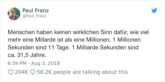 So viel ist eine Milliarde