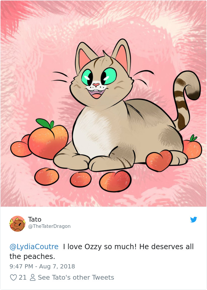 This Adorable Cat Loves Peaches And People On The Internet Are Losing Their Minds This Adorable Cat Loves Peaches And People On The Internet Are Losing Their Minds