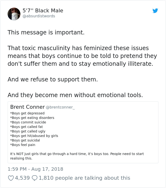 Man Opens Up About Unspoken Struggles Men Face, And 330,000+ People On Twitter Agree