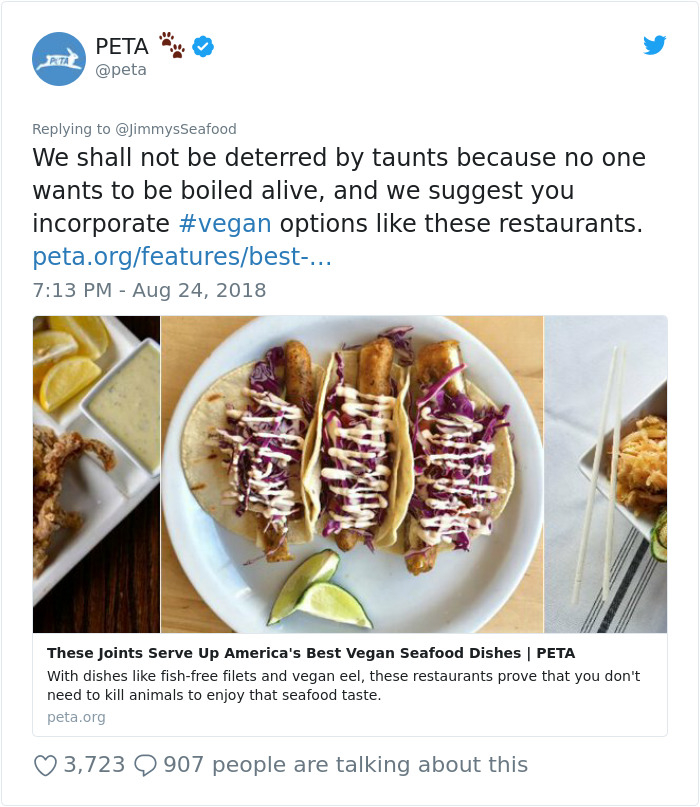 The Way This Local Seafood Restaurant Roasted PETA After They Posted A Sign Urging People Not To Eat Crabs Is Epic