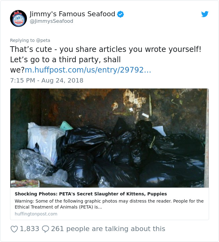 The Way This Local Seafood Restaurant Roasted PETA After They Posted A Sign Urging People Not To Eat Crabs Is Epic