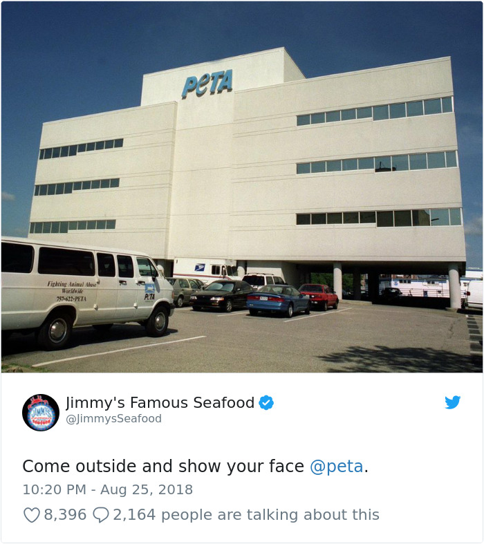 The Way This Local Seafood Restaurant Roasted PETA After They Posted A Sign Urging People Not To Eat Crabs Is Epic The Way This Local Seafood Restaurant Roasted PETA After They Posted A Sign Urging People Not To Eat Crabs Is Epic