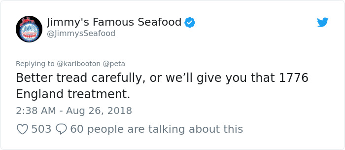 The Way This Local Seafood Restaurant Roasted PETA After They Posted A Sign Urging People Not To Eat Crabs Is Epic