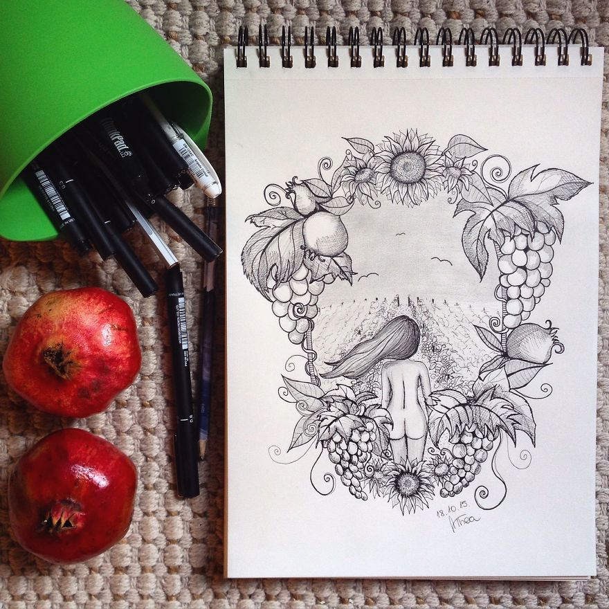 I Started With This Style Of Drawing Almost 3 Years Ago And Here Is My Progress