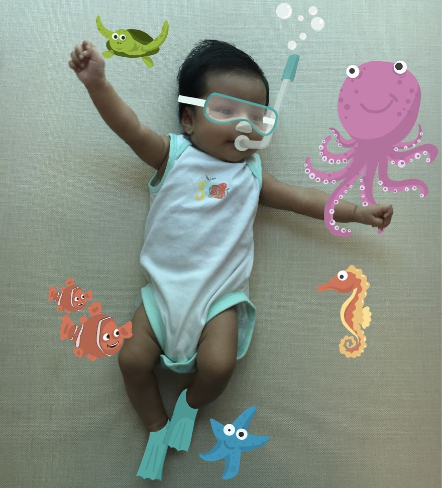 We Take Our Newborn Daughter On Adventures By Illustrating Her Pictures That We Make Every Week We Take Our Newborn Daughter On Adventures By Illustrating Her Pictures That We Make Every Week