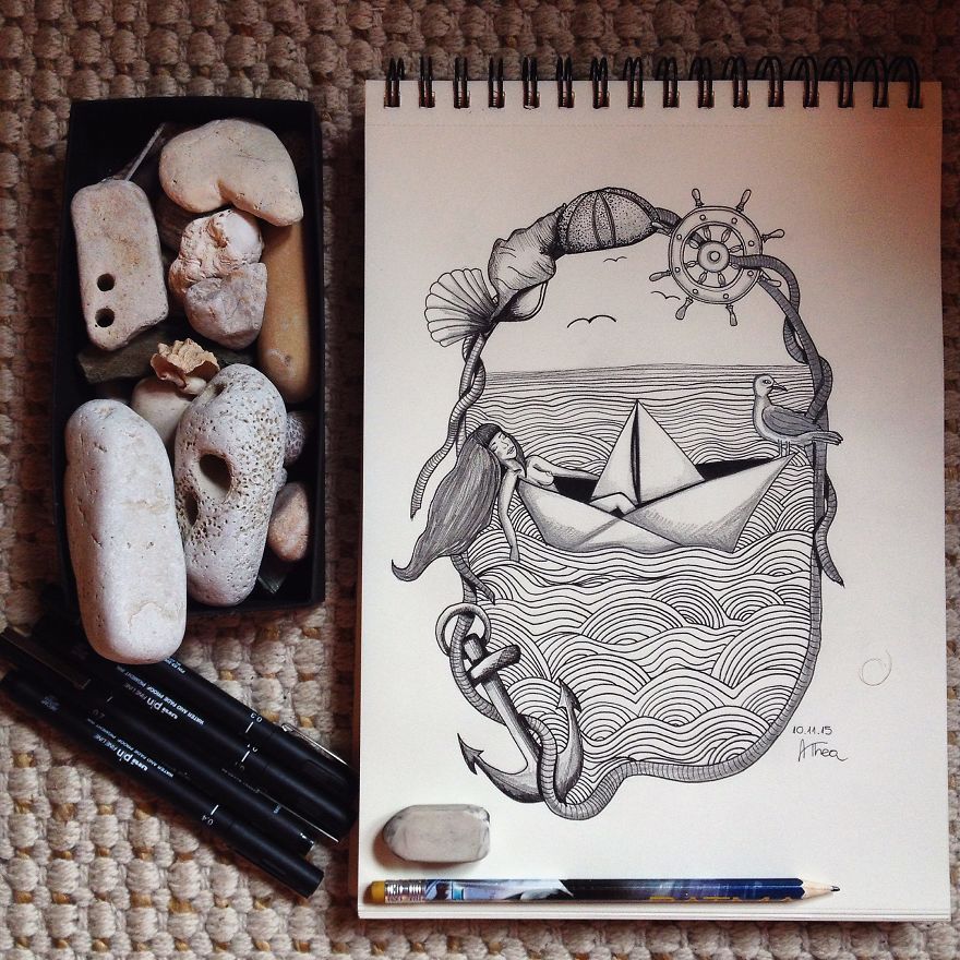 I Started With This Style Of Drawing Almost 3 Years Ago And Here Is My Progress