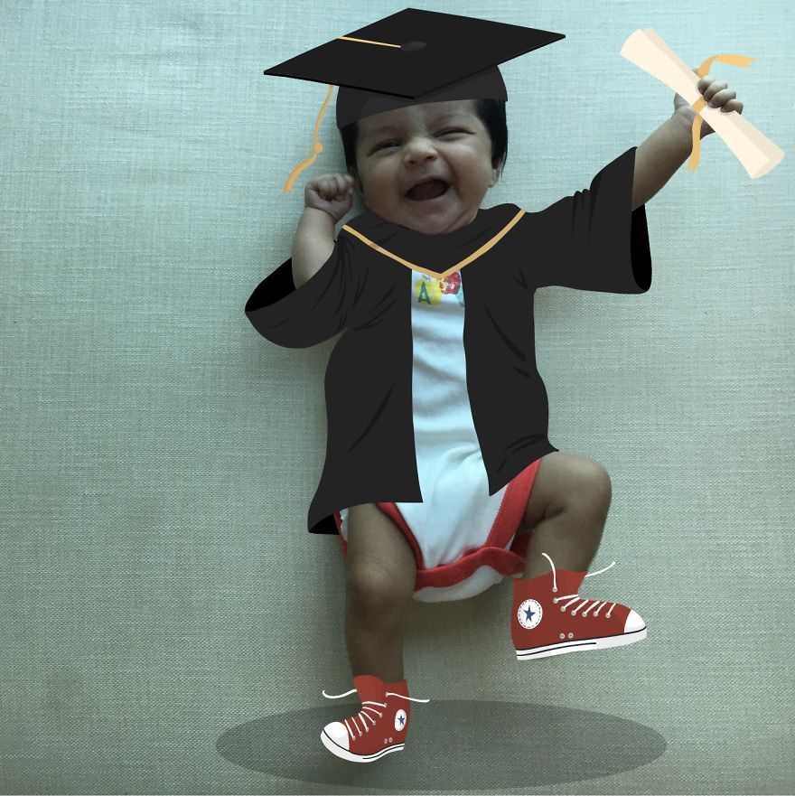 We Take Our Newborn Daughter On Adventures By Illustrating Her Pictures That We Make Every Week We Take Our Newborn Daughter On Adventures By Illustrating Her Pictures That We Make Every Week