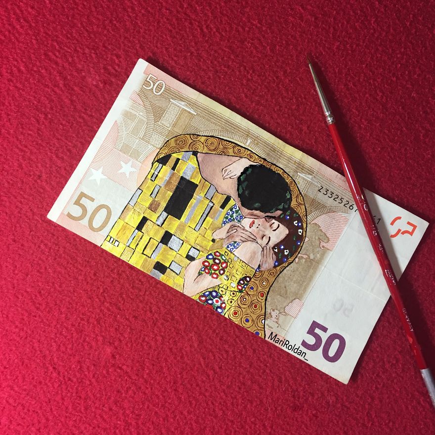 Mari Roldán The Young Artist Who Paints On Money