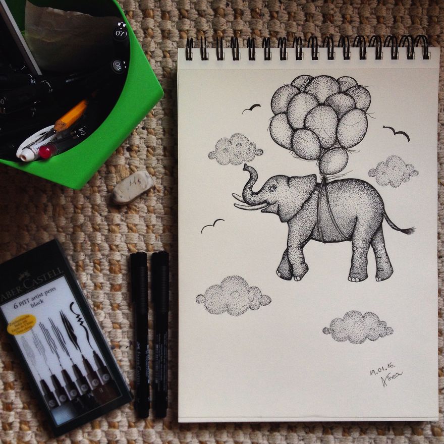 I Started With This Style Of Drawing Almost 3 Years Ago And Here Is My Progress