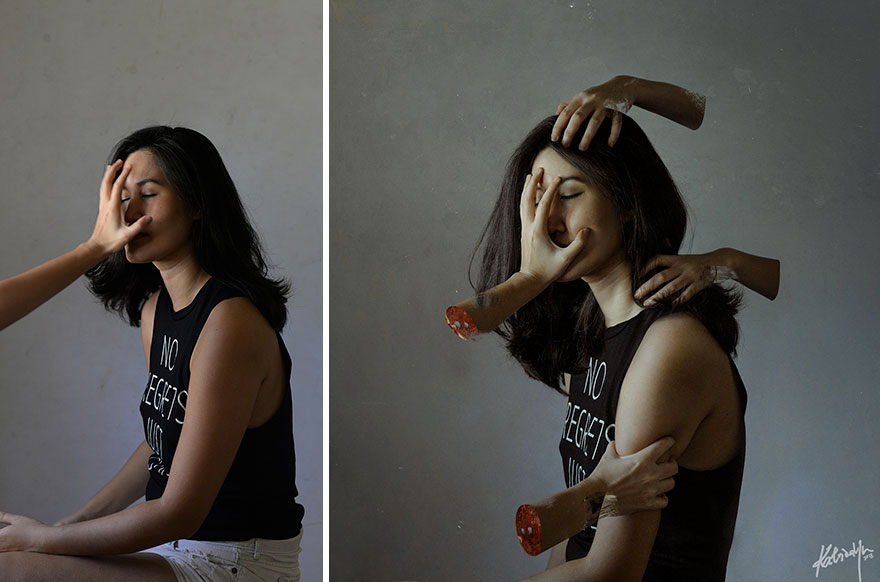 Before & After Pics Of Magical Scenes That I Took Around My Backyard