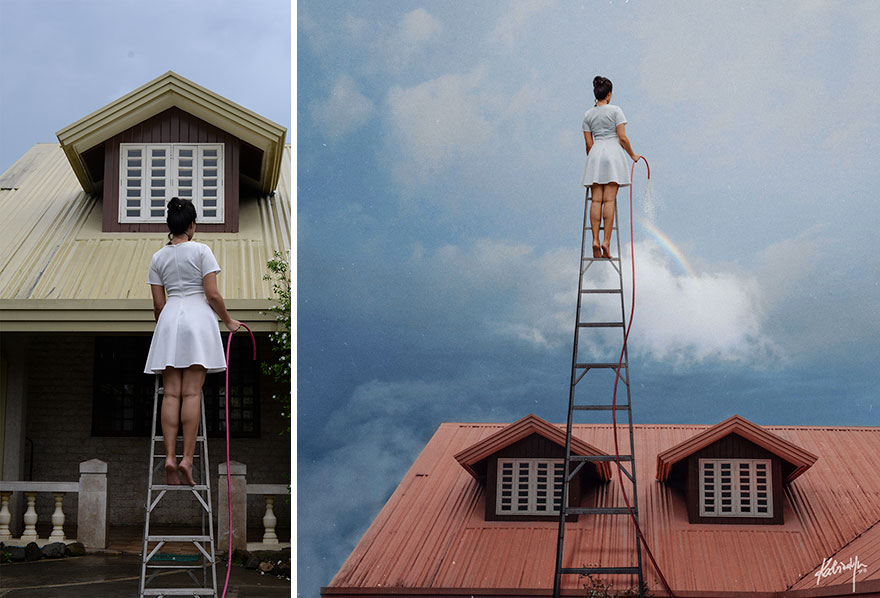 Before & After Pics Of Magical Scenes That I Took Around My Backyard