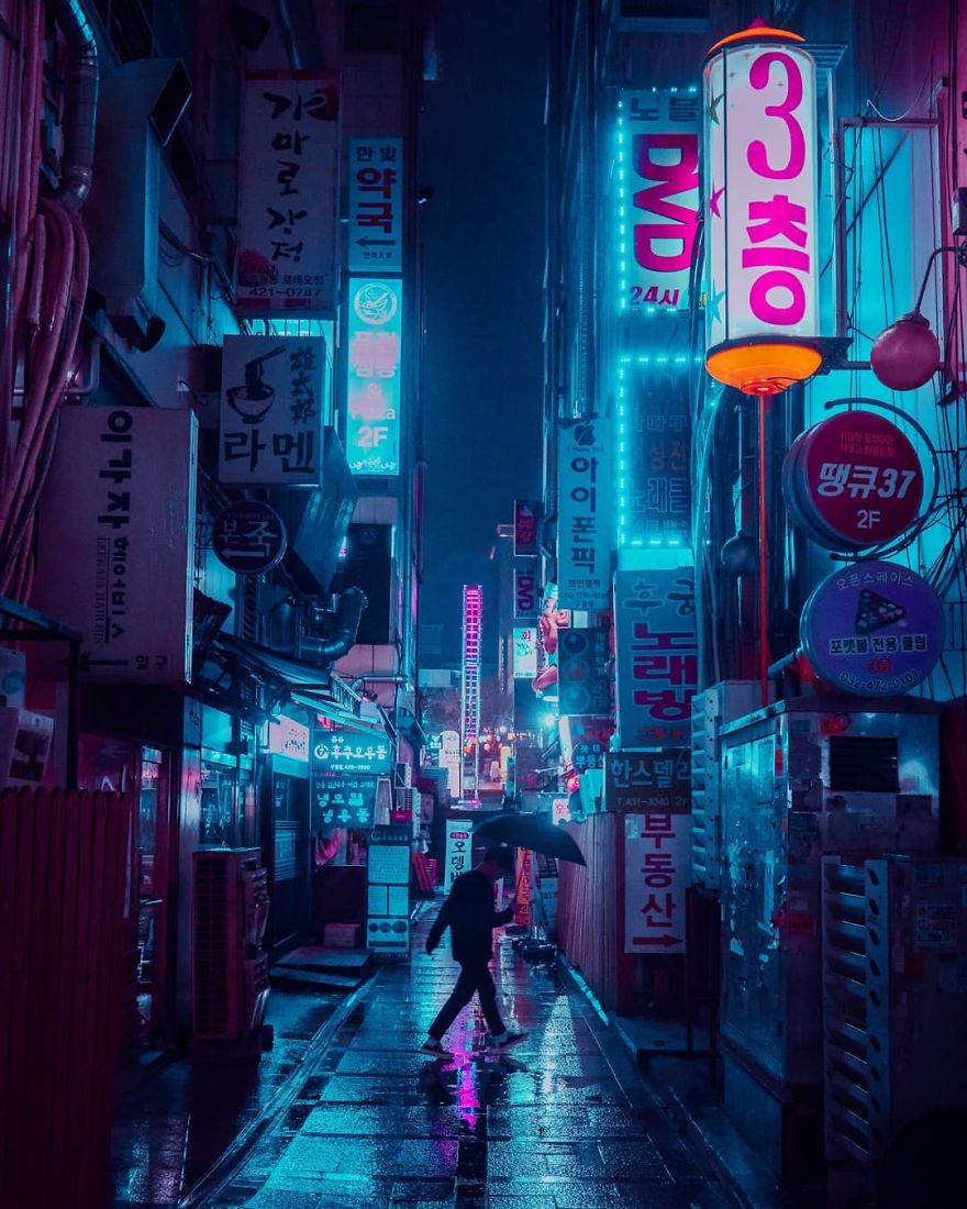 20+ Photos From Neon Hunting In A Cyberpunk City Tour