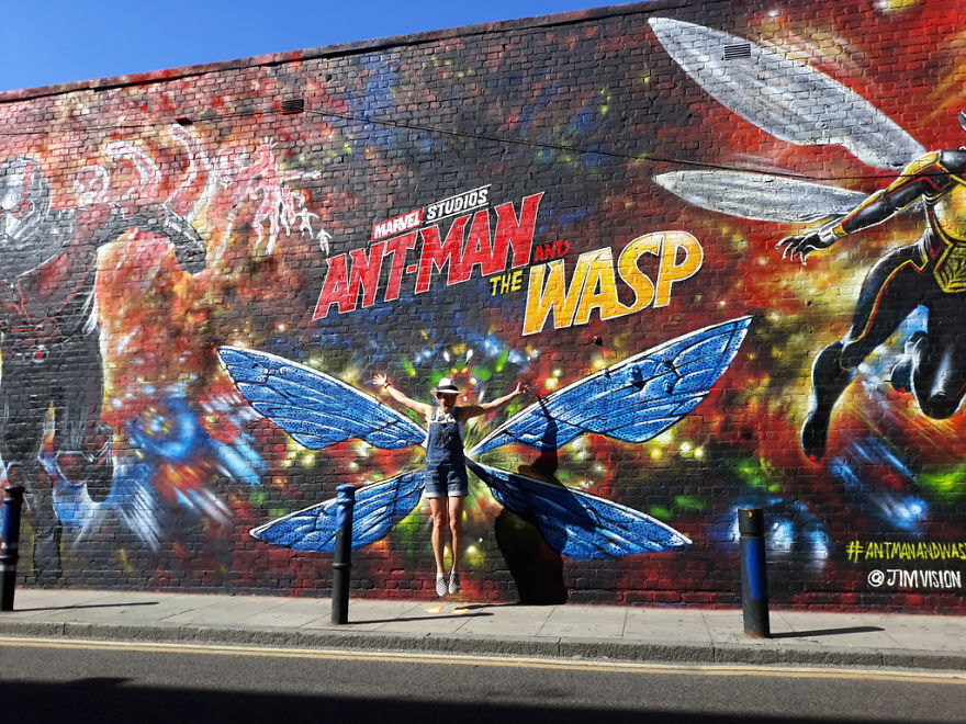 Huge New Mural Featuring Marvel Studio's Ant-Man And The Wasp From Jim Vision