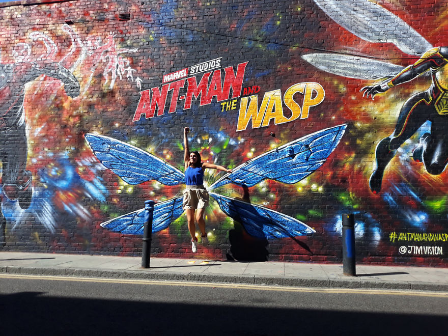 Huge New Mural Featuring Marvel Studio's Ant-Man And The Wasp From Jim Vision Huge New Mural Featuring Marvel Studio's Ant-Man And The Wasp From Jim Vision