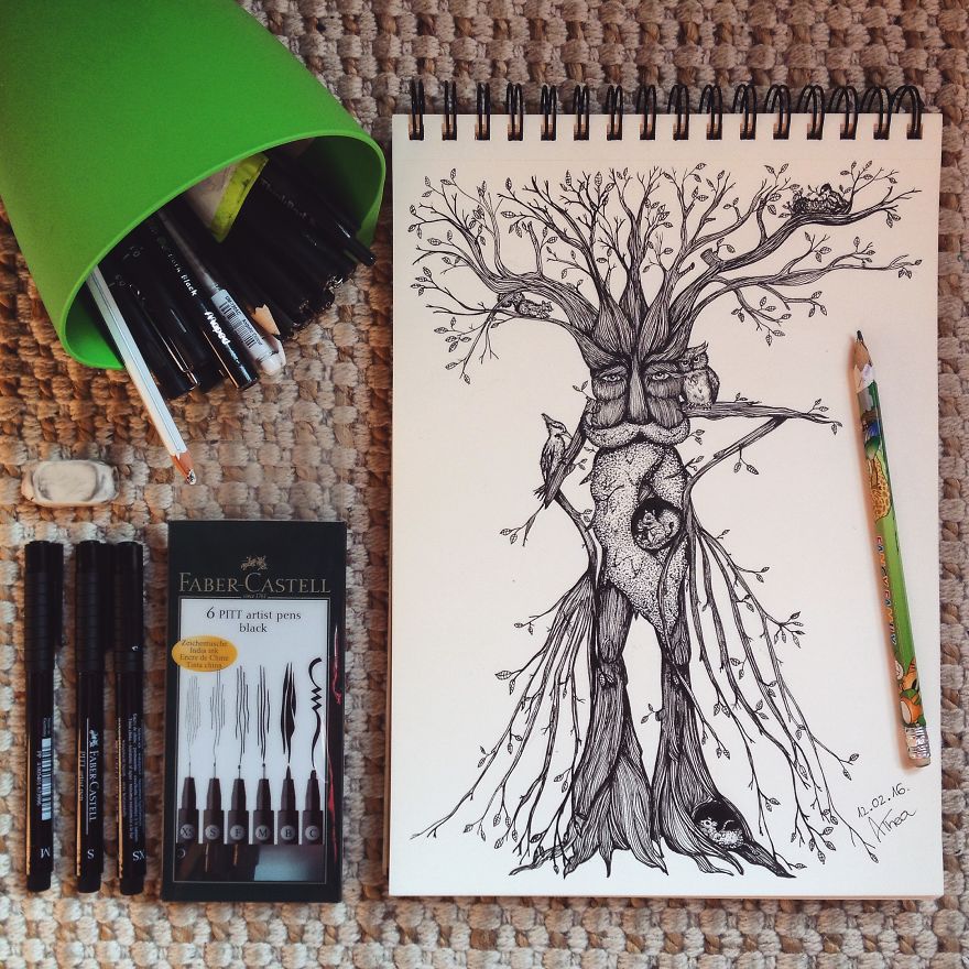 I Started With This Style Of Drawing Almost 3 Years Ago And Here Is My Progress