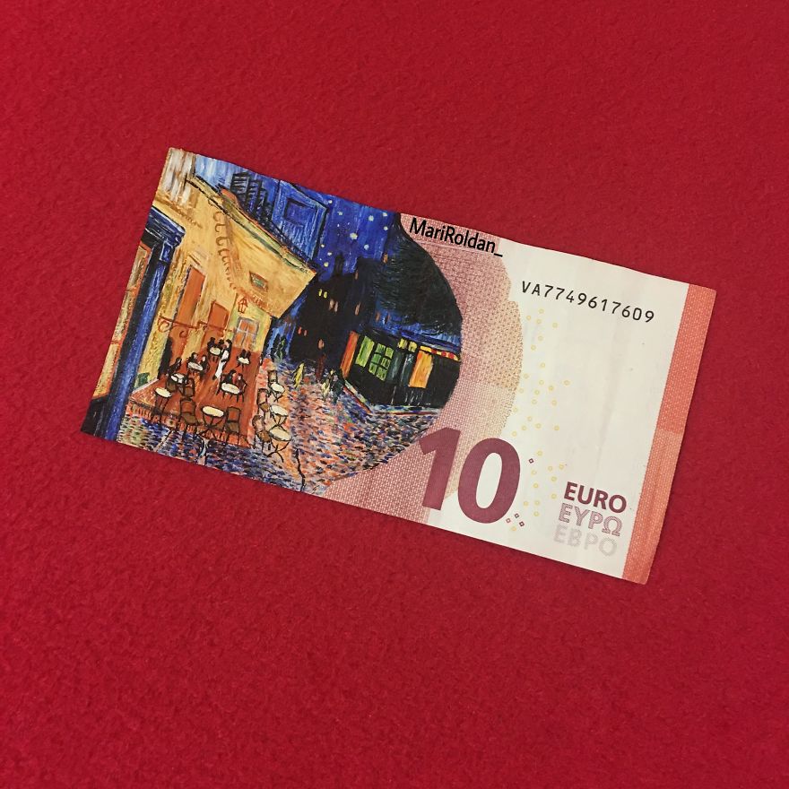 Mari Roldán The Young Artist Who Paints On Money