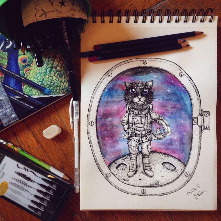 I Started With This Style Of Drawing Almost 3 Years Ago And Here Is My Progress