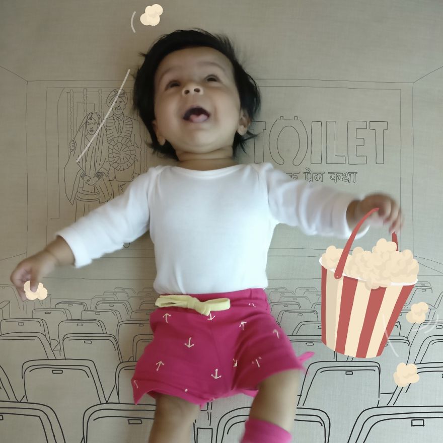 We Take Our Newborn Daughter On Adventures By Illustrating Her Pictures That We Make Every Week We Take Our Newborn Daughter On Adventures By Illustrating Her Pictures That We Make Every Week