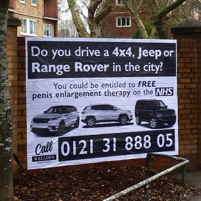Do You Drive A 4x4, Jeep Or Range Rover In The City?