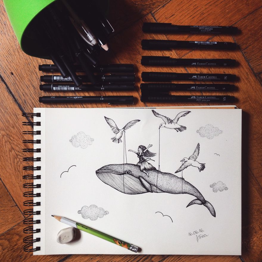 I Started With This Style Of Drawing Almost 3 Years Ago And Here Is My Progress