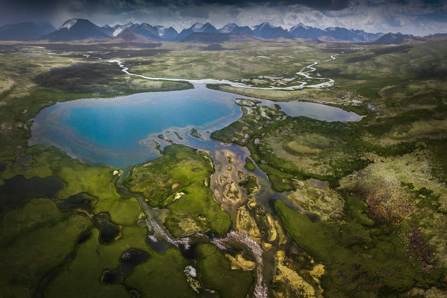An Aerial Panorama Of A Part Of The Barksoon Valley