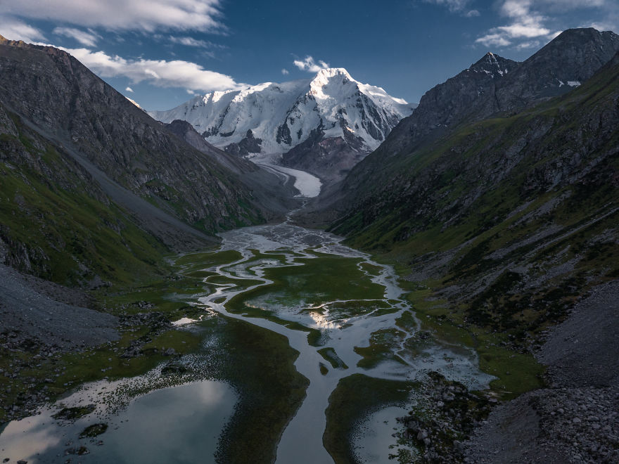 An Open View Of The Scenic Karakol Peak Which Lies At The End Of Karakol Valley
