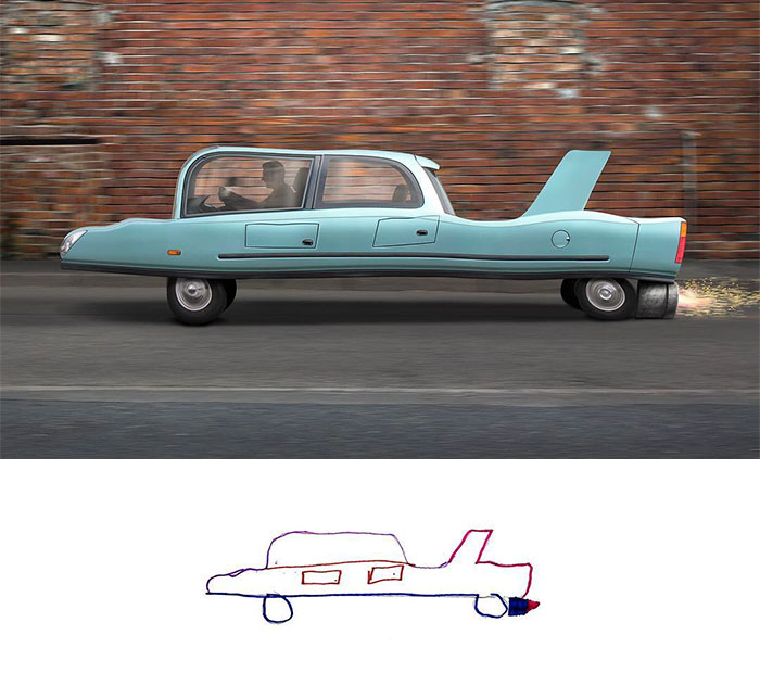 Car Drawing In Real Life