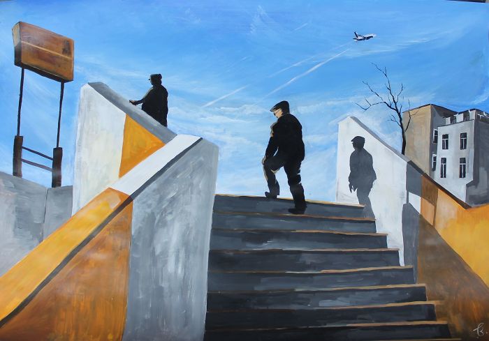 Untitled (Acrylic, Paper 100 X 70 Cm.)