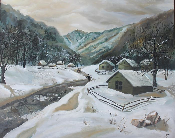 Landscape (Oil On Canvas 100 X 80 Cm.)