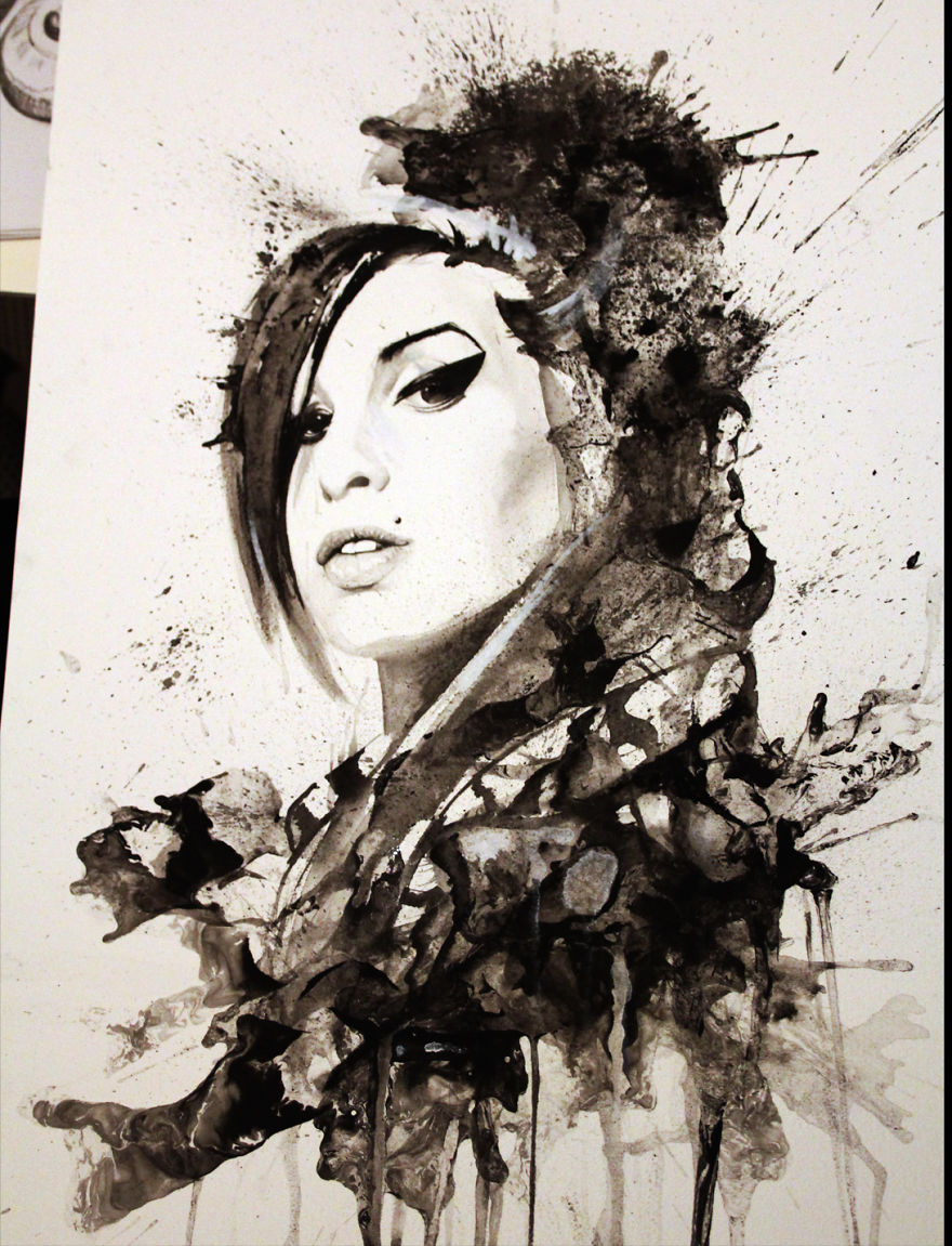 3D Insect Paintings And Watercolors Of Music Icons I've Produced Over The Years