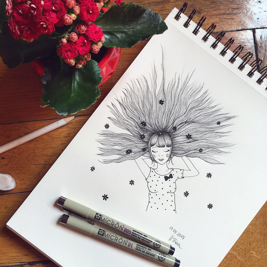 I Started With This Style Of Drawing Almost 3 Years Ago And Here Is My Progress