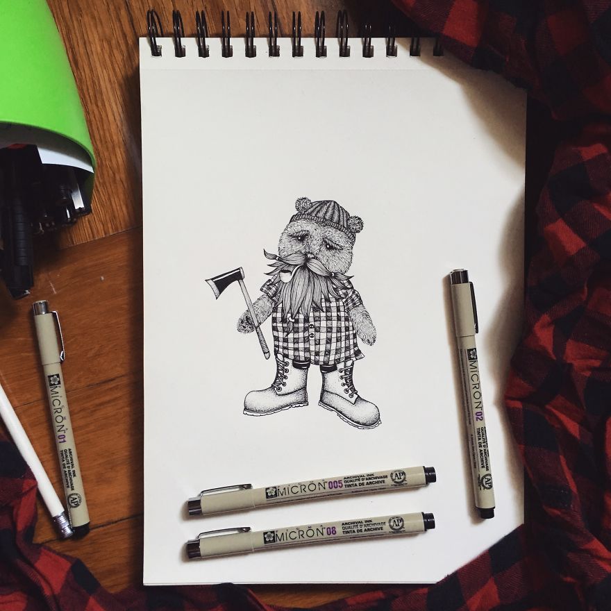 I Started With This Style Of Drawing Almost 3 Years Ago And Here Is My Progress